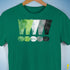 Distressed Aromantic Pride Exclamation Points Premium Unisex T-Shirt - Kelly Green